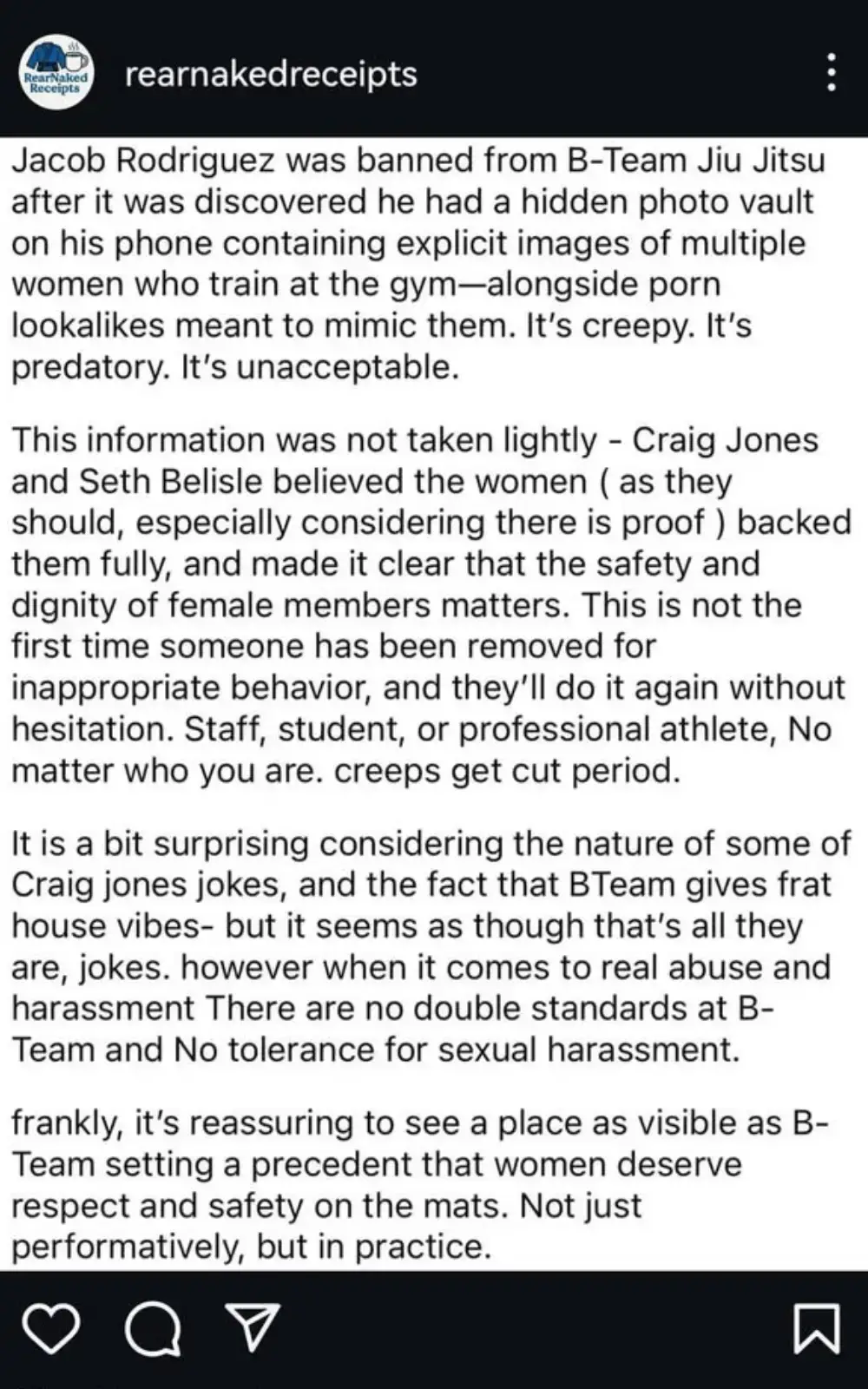 Jacob Rodriguez Allegations